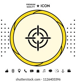 Aim icon symbol