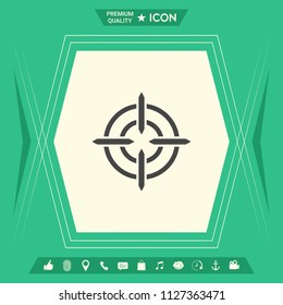 Aim icon symbol