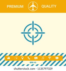 Aim icon symbol