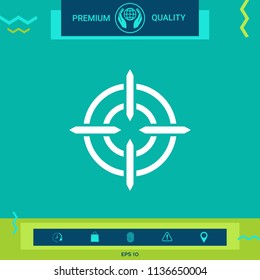 Aim icon symbol
