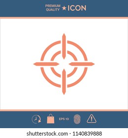 Aim icon symbol