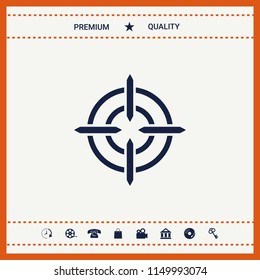 Aim icon symbol