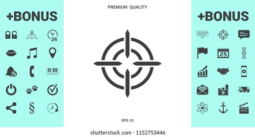 Aim icon symbol