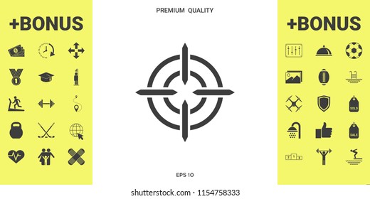 Aim icon symbol