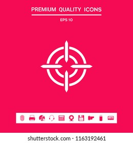 Aim icon symbol