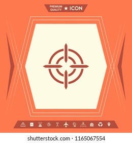 Aim icon symbol
