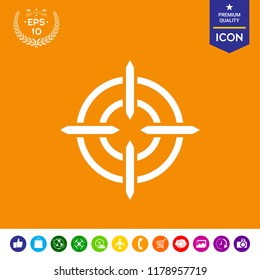 Aim icon symbol