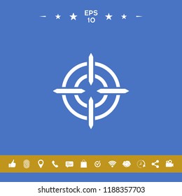 Aim icon symbol