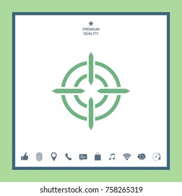 Aim icon symbol