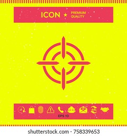 Aim icon symbol