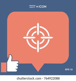 Aim icon symbol