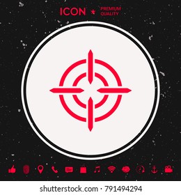 Aim icon symbol