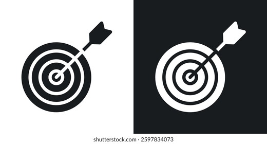 Aim icon symbol collection on white background.