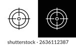 Aim icon symbol concept for graphic design, Website, UI. EPS