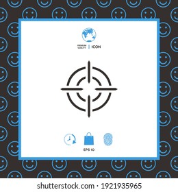 Symbol anvisieren. Element für Ihr Design.