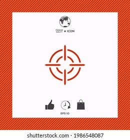 Aim icon symbol. Element for your design.