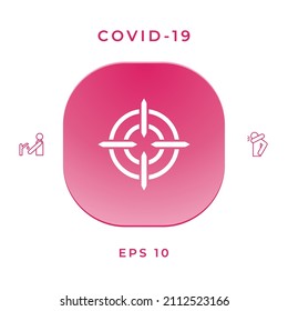 Icono de objetivo. Elemento para su diseño.