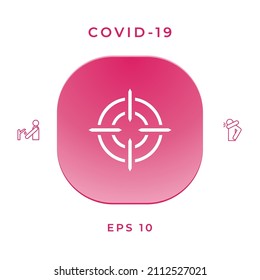 Symbol anvisieren. Element für Ihr Design.
