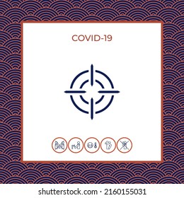Symbol anvisieren. Element für Ihr Design.