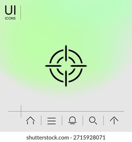 Ziel-Symbol. Element für Ihr Design.
