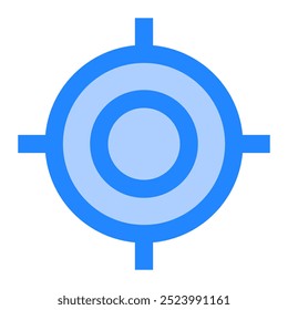Aim icon. aim, target, navigation, my location, gps, crosshair Ilustração de ícone de vetor