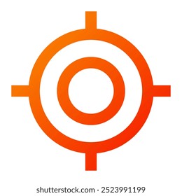 Aim icon. aim, target, navigation, my location, gps, crosshair Ilustração de ícone de vetor