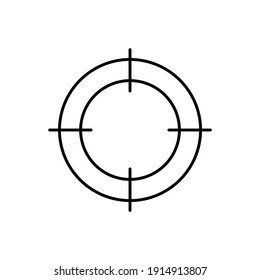 aim icon. Target icon. vector illustration