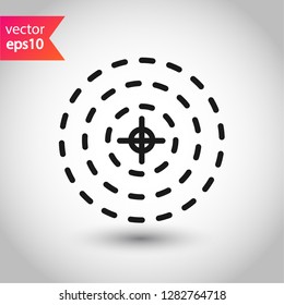 Aim icon. Target vector sign