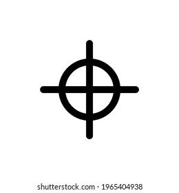 Aim Symbol im trendigen, flachen Stil einzeln auf weißem Hintergrund. Ziel Symbol für Ihr Web-Site-Design, Aim Logo, App, UI. Vektorgrafik, Aim Symbol eps10.