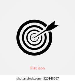 Aim Icon, Vector Best Flat Icon, EPS