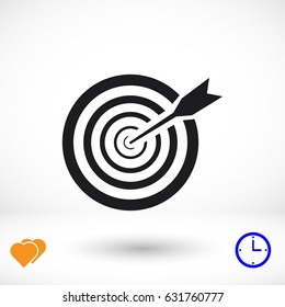 aim icon, vector best flat icon, EPS