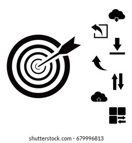 aim icon, vector best flat icon, EPS