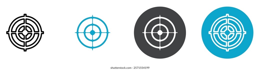 aim icon Vector illustration in black