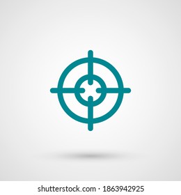 Zielsymbol. Vektorgrafik EPS10.