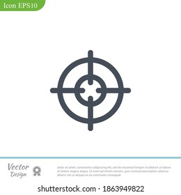 aim icon. Vector illustration EPS 10.
