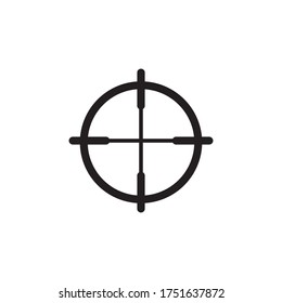 Aim Icon Vector Isolated on White Background. Target Symbol Illustration