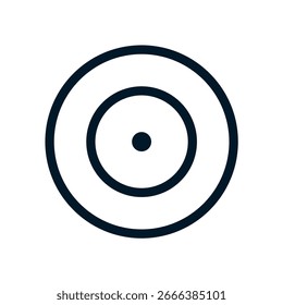 Aim icon, Vector logo sign, Illustration, shape, design, UX UI icon, editable eps