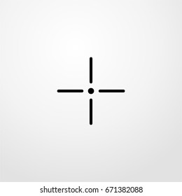 aim icon. vector sign symbol on white background