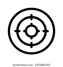 Aim Icon Vector Symbol Design Illustration