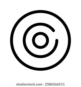 Aim Icon Vector Symbol Design Illustration