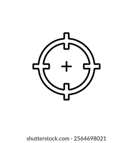 aim icon vector symbol isolated