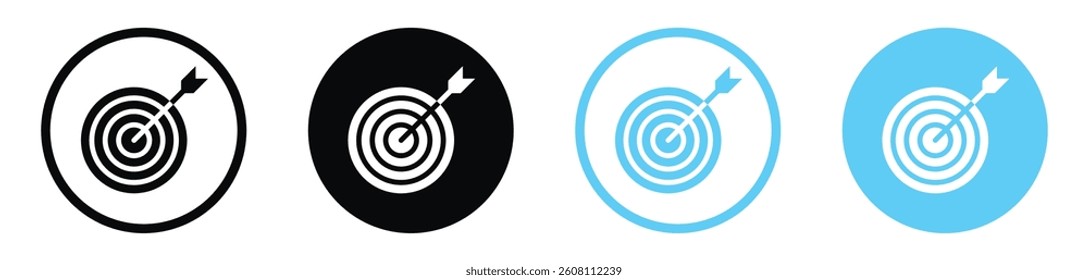 Aim icons design. vector icons for ui designs