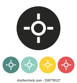 aim icon.vector illustration.