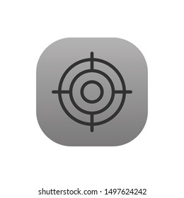 Aim - Line Vector Icon