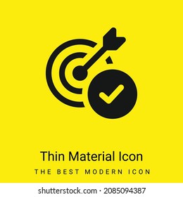 Aim minimal bright yellow material icon