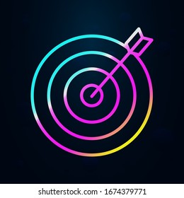 en un icono de estilo nolan. Línea delgada simple, vector de esquema financiero e iconos de gráficos para ui y ux, sitio web o aplicación móvil