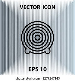 Aim outline icon, vector design element