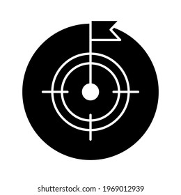 Aim, purpose, target icon vector image. Can also be used for web marketing. Suitable for use on web apps, mobile apps and print media.
