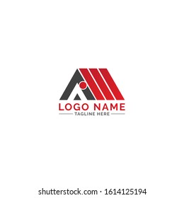 AIM real estate logo design vector