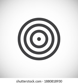 Aim related icon on background for graphic and web design. Creative illustration concept symbol for web or mobile app
